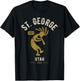 St George Utah USA Dancing Kokopelli Distressed Design T-Shirt - T-Shirt | Black