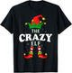 Xmas Crazy Elf Family Matching Christmas Pajama T-Shirt - T-Shirt | Black