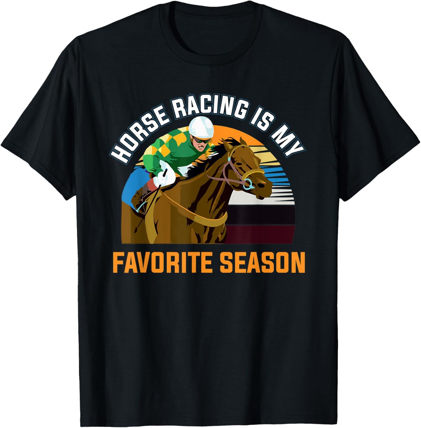 Horse Racing is Calling, Race Track Horses Dad T-Shirt - T-Shirt | Black