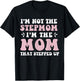 I'm Not The Stepmom I'm The Mom That Stepped Up Funny Mom T-Shirt - T-Shirt | Black