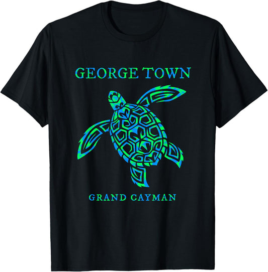 George Town Grand Cayman Islands Sea Turtle Boy Girl Toddler T-Shirt - T-Shirt | Black