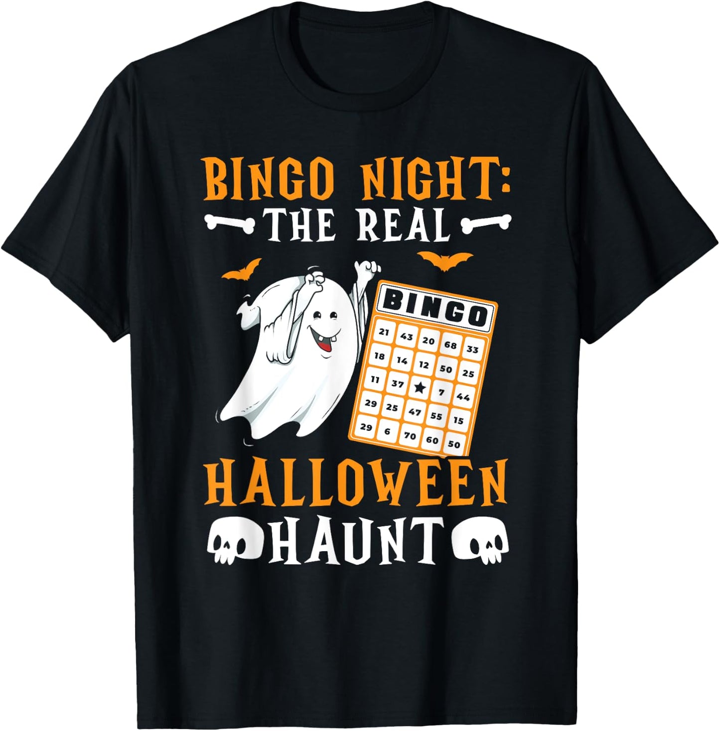 Bingo Halloween Trick Or Treat Bingo Player Bingo Caller T-Shirt - T-Shirt | Black