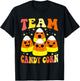 Team Candy Corn Funny Halloween T-Shirt - T-Shirt | Black