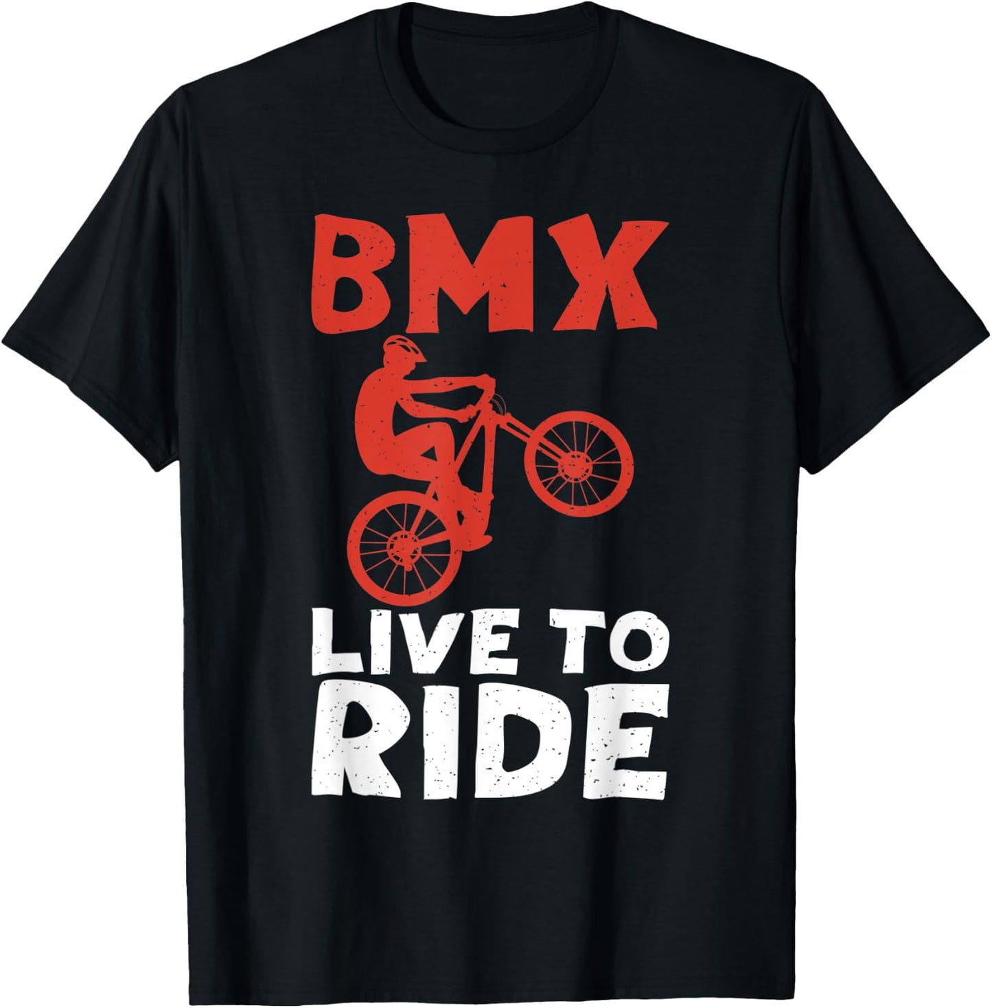 BMX live to ride Bike BMX Rider T-Shirt - T-Shirt | Black