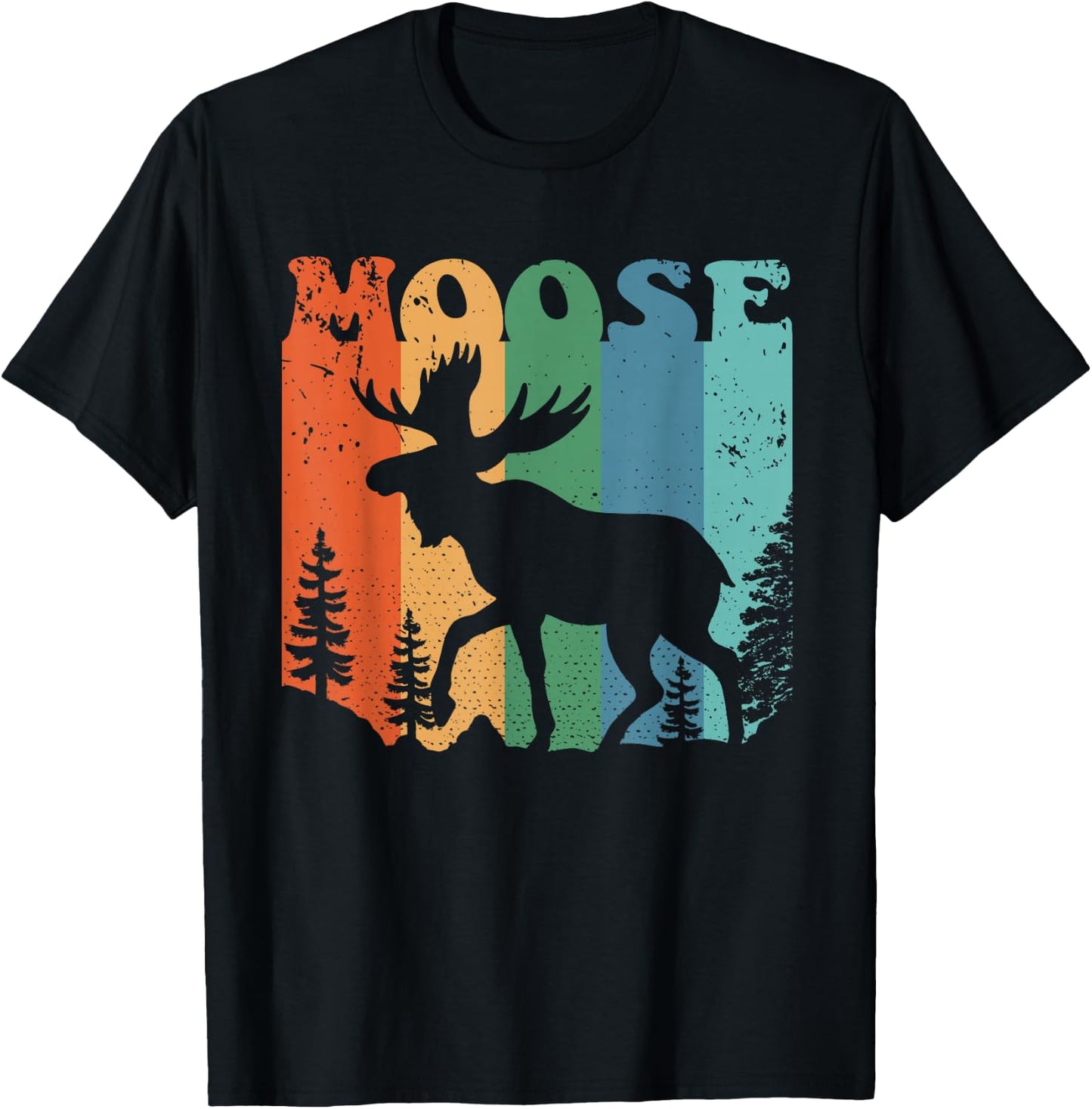Moose Men Women Kids T-Shirt - T-Shirt | Black