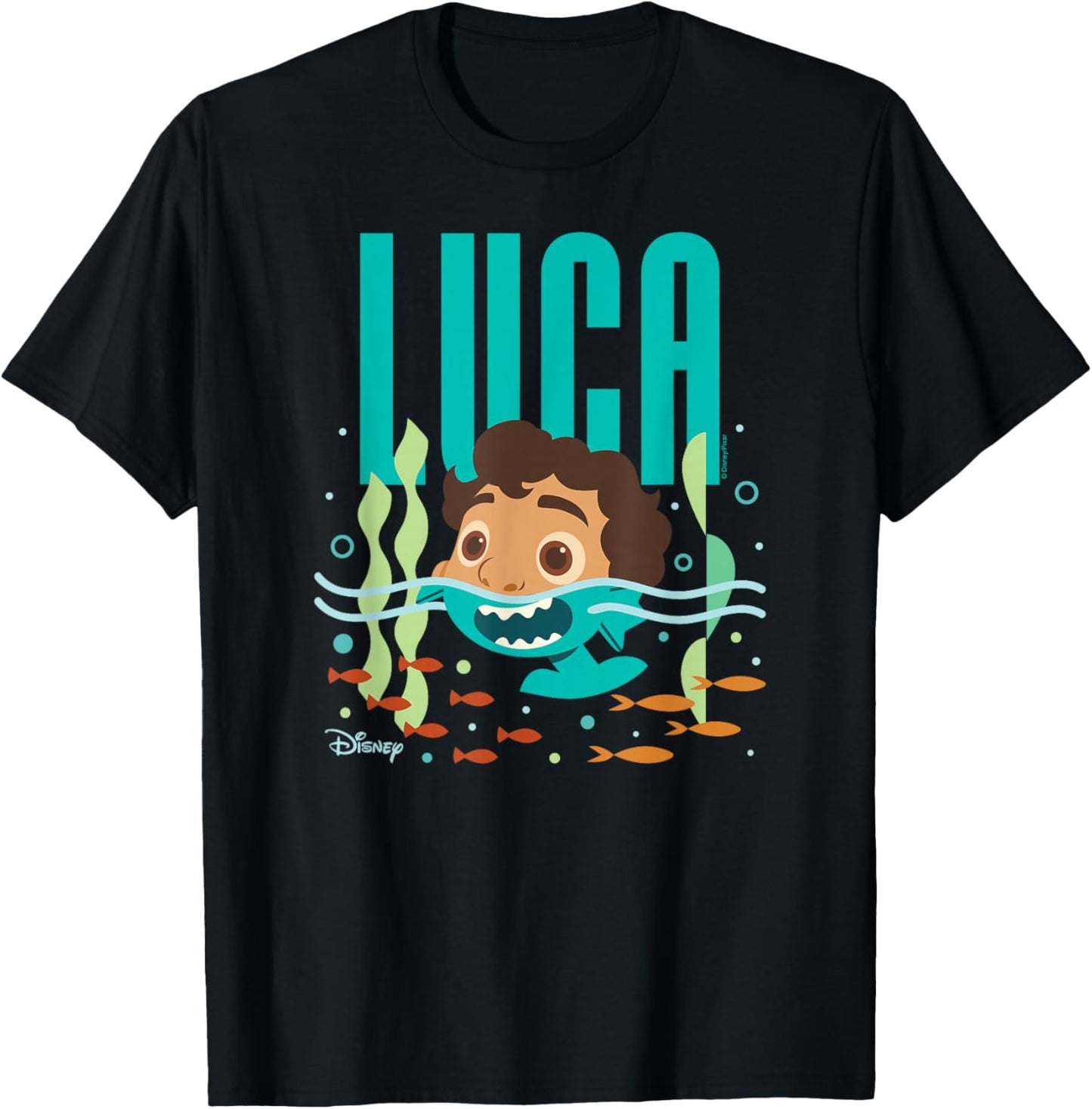 Luca - Half Human Half Sea Monster Luca T-Shirt - T-Shirt | Black