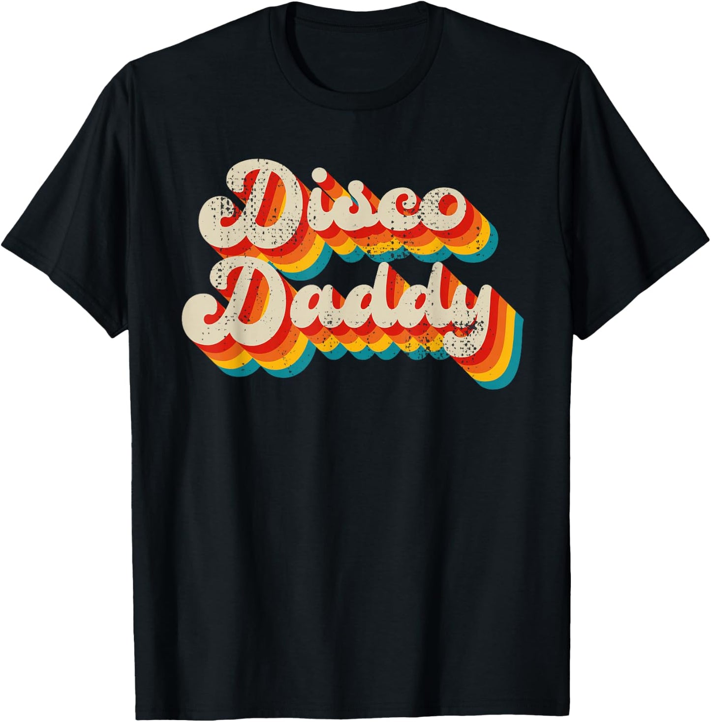 Disco Costume 70s Vintage Men Women Retro Disco Daddy T-Shirt - T-Shirt | Black