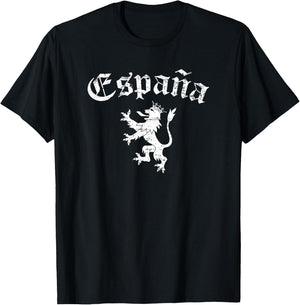 Espana Spain Lion Symbol Spanish Spaniard Pride T-Shirt - T-Shirt | Black