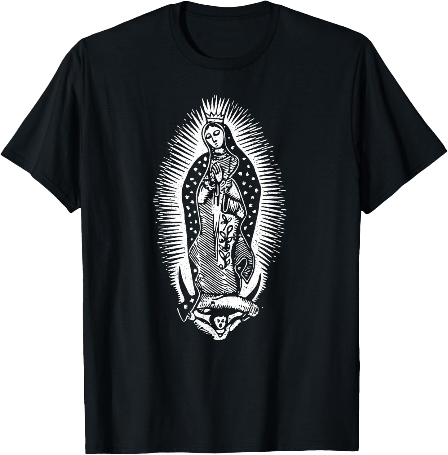 Our Lady of Guadalupe Virgin Mary Mother of Jesus T-Shirt - T-Shirt | Black