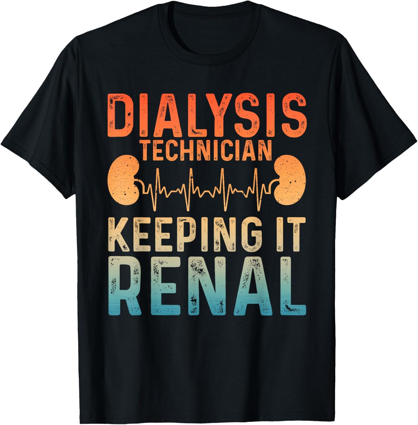 Cool Dialysis Tech Women Renal Hemodialysis Nurses T-Shirt - T-Shirt | Black