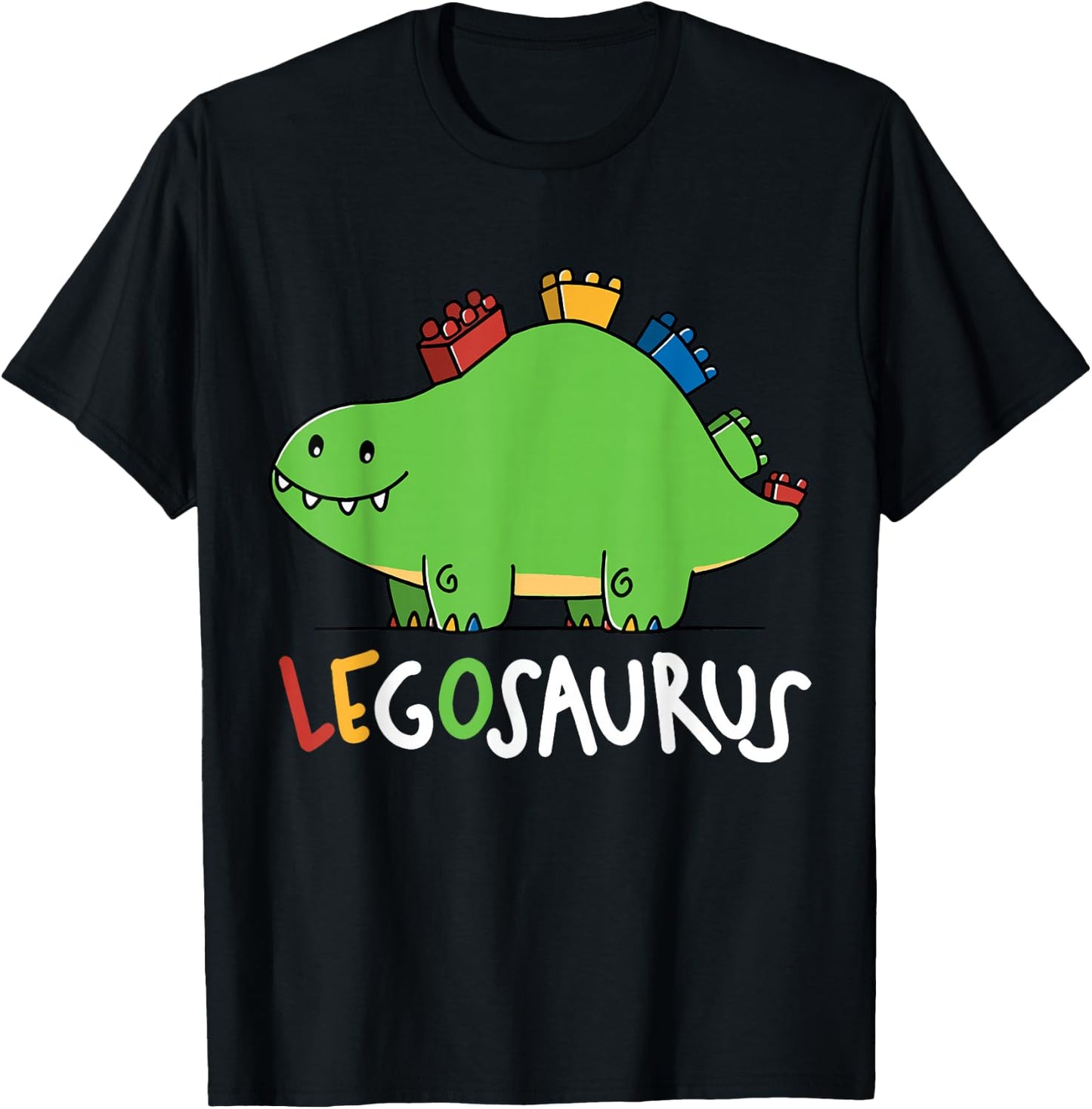 Legosaurus Legos Saurus T-Shirt - T-Shirt | Black