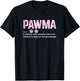 Pawma Definition Like Grandma Only Cooler Flower Lovers Dogs T-Shirt - T-Shirt | Black