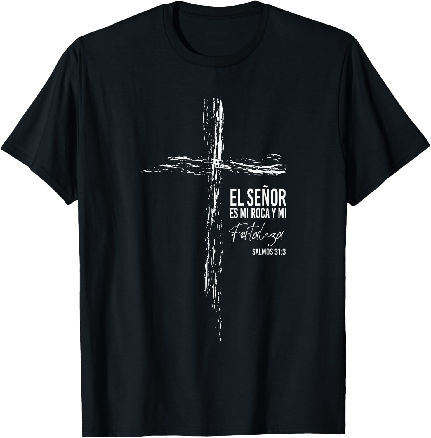 Regalos Cristianos Frases Mensajes Christian Spanish Verse T-Shirt - T-Shirt | Black