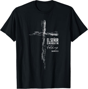 Regalos Cristianos Frases Mensajes Christian Spanish Verse T-Shirt - T-Shirt | Black