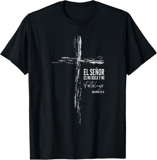 Regalos Cristianos Frases Mensajes Christian Spanish Verse T-Shirt - T-Shirt | Black