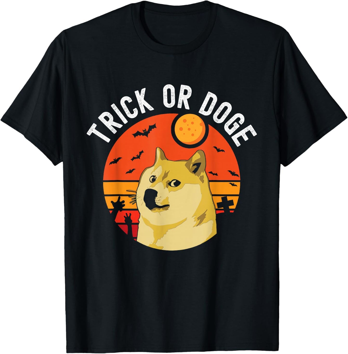 Halloween Doge Shirt Meme Costumes T-Shirt - T-Shirt | Black