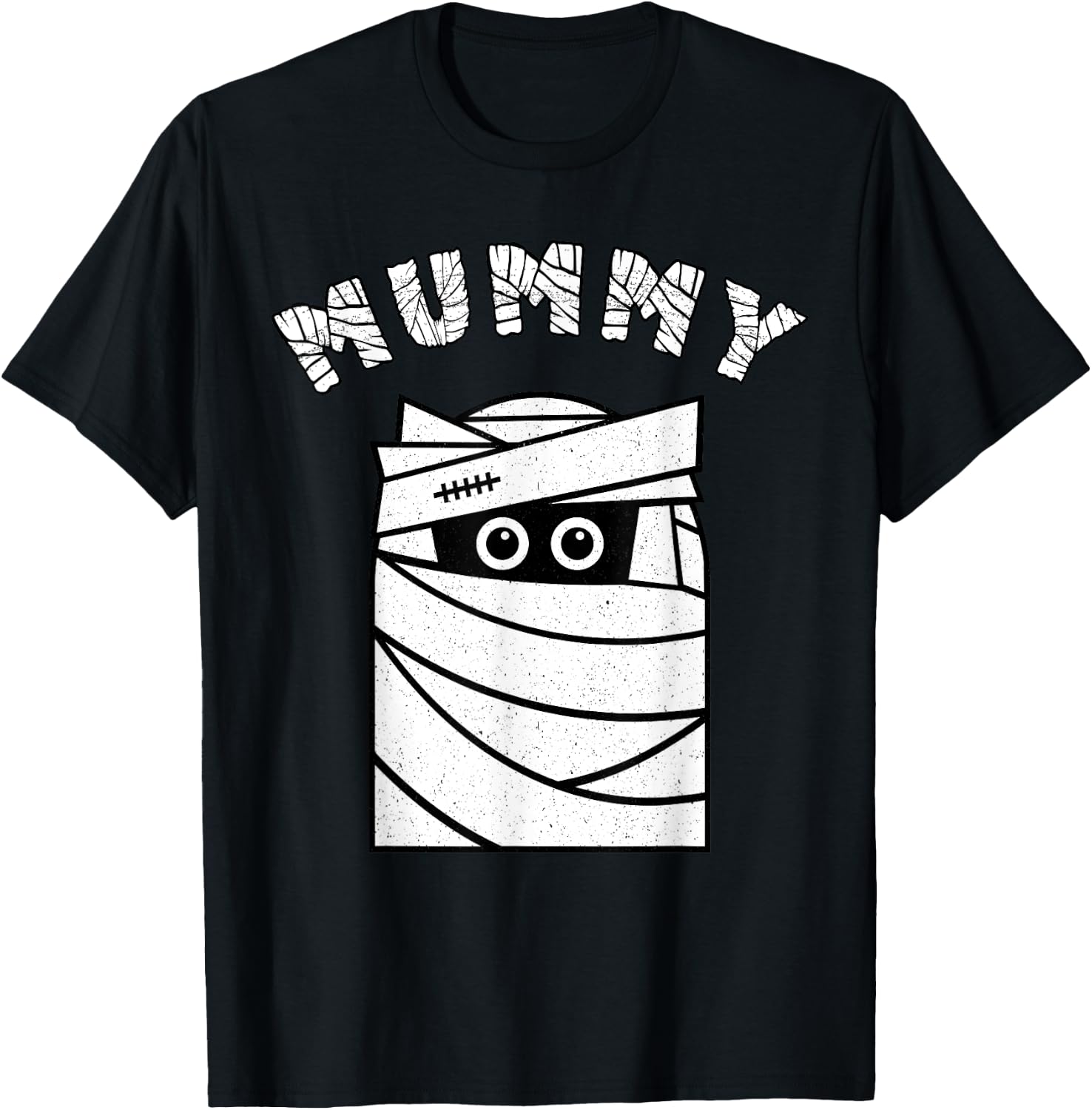 Mummy Ghost Costume Mom Halloween Decor Mummy Bandage T-Shirt - T-Shirt | Black