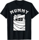 Mummy Ghost Costume Mom Halloween Decor Mummy Bandage T-Shirt - T-Shirt | Black