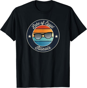 Lake of Egypt - Illinois Souvenir T-Shirt - T-Shirt | Black