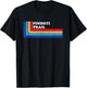 Hiking the Pinhoti Trail Backpacking Rainbow T-Shirt - T-Shirt | Black