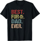 Best Fur Dad Ever Shirt Funny Fur Dad Gift Fathers Day T-Shirt - T-Shirt | Black