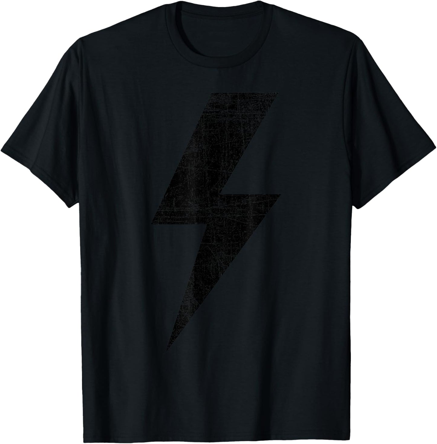 Bolt Lightning Black Design Team T-Shirt - T-Shirt | Black