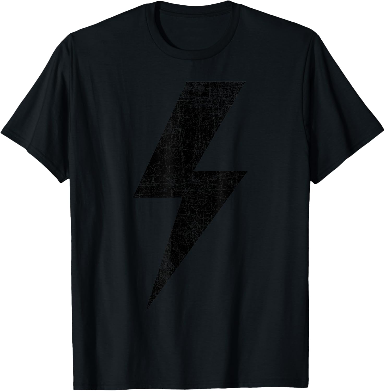 Bolt Lightning Black Design Team T-Shirt - T-Shirt | Black