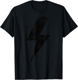 Bolt Lightning Black Design Team T-Shirt - T-Shirt | Black