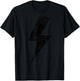 Bolt Lightning Black Design Team T-Shirt - T-Shirt | Black