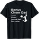 Bonus Cheer Dad Definition Cheerleader T-Shirt - T-Shirt | Black