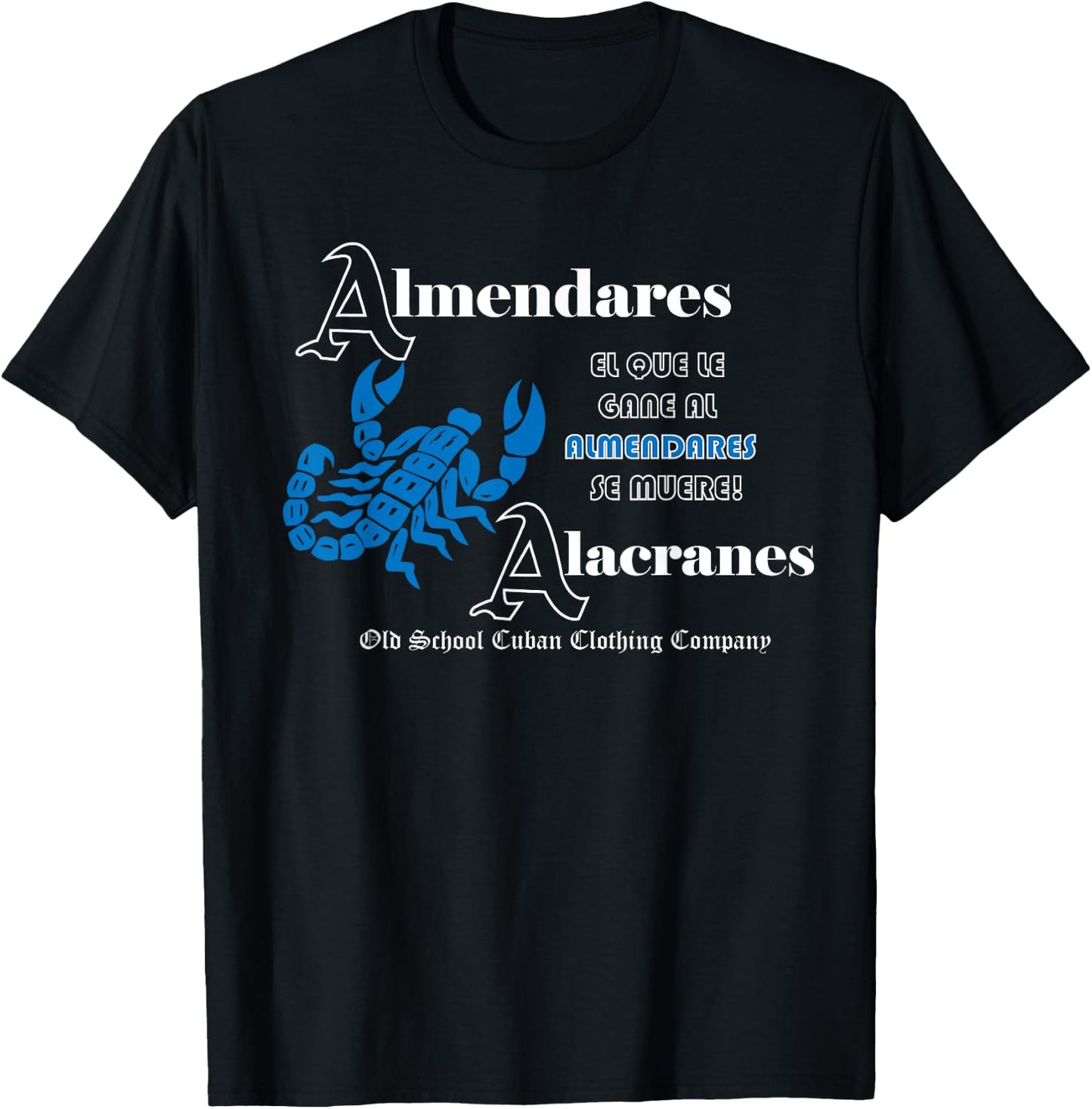 Almendares Alacranes Cuba Beisbol Old Cuban Baseball League T-Shirt - T-Shirt | Black