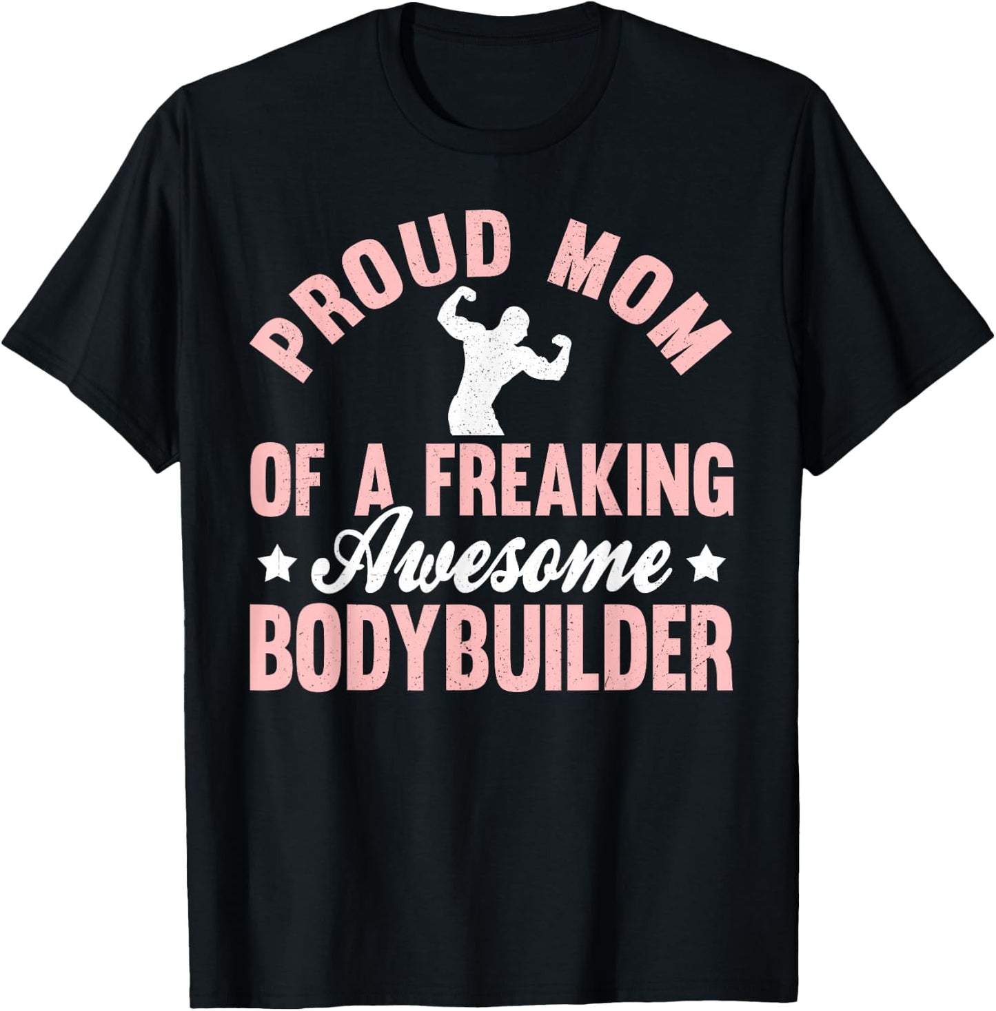 Bodybuilder Bodybuilding Pumping Weight Lifting Mom Mother T-Shirt - T-Shirt | Black