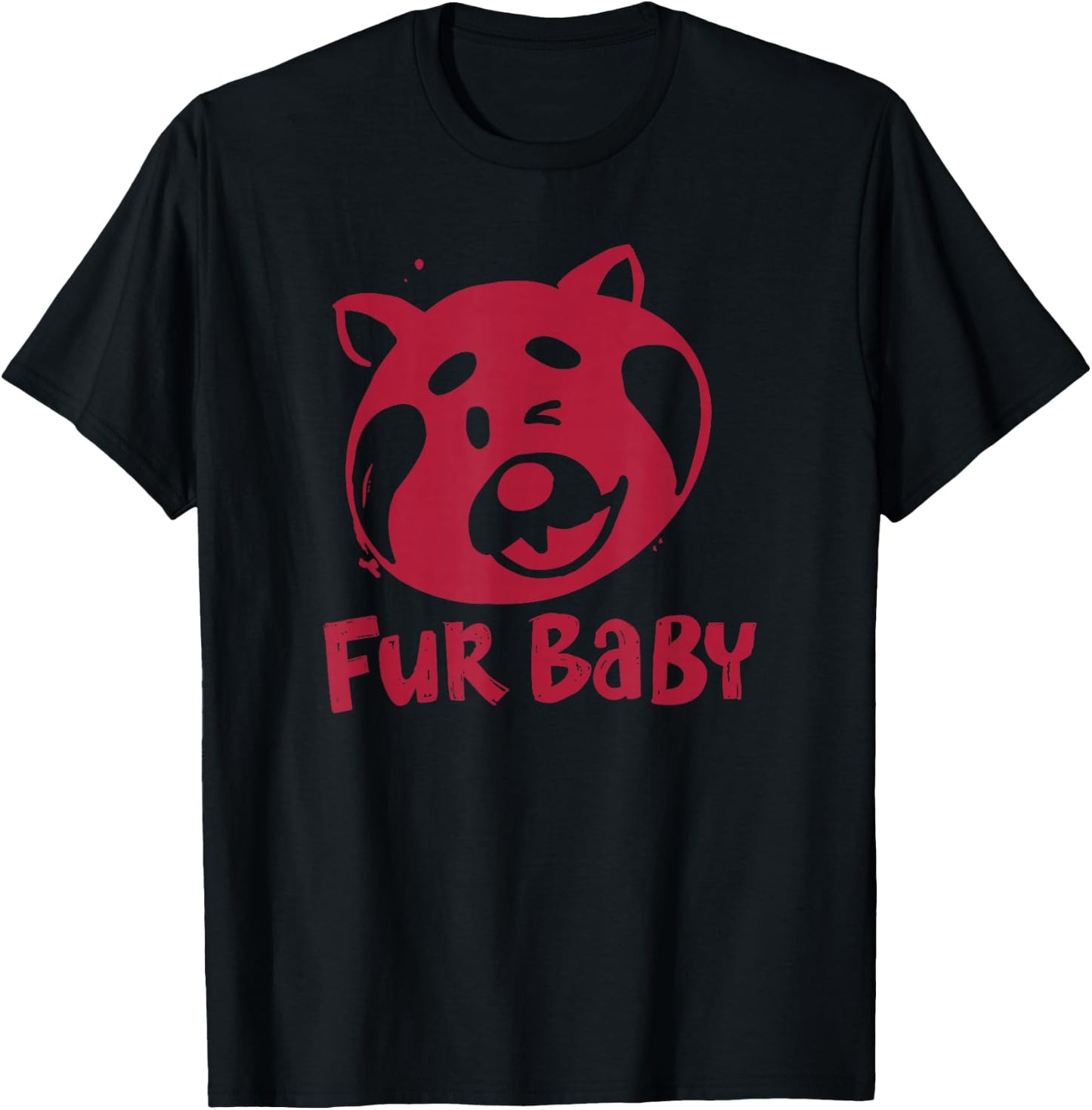 Disney Pixar Turning Red Mei Fur Baby Panda Portrait T-Shirt - T-Shirt | Black