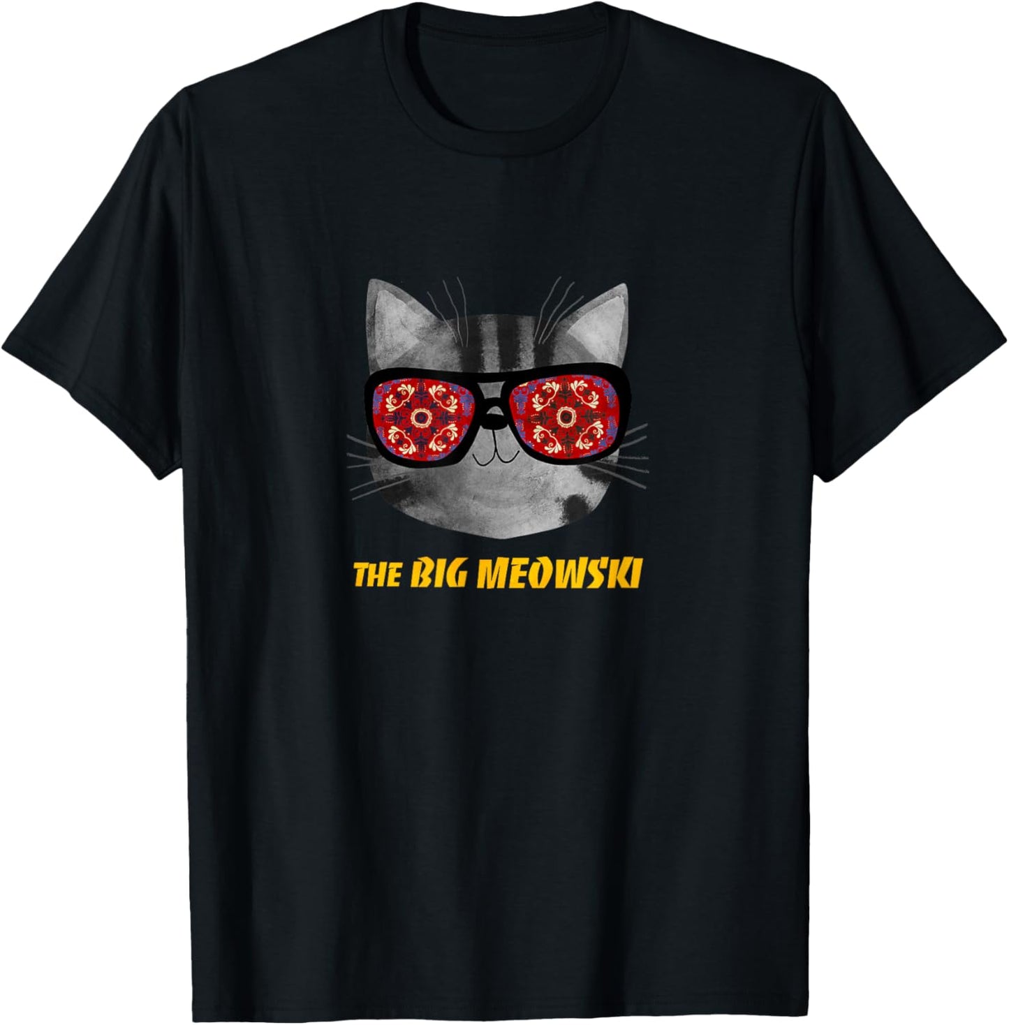 The Big MEOWski T-Shirt - T-Shirt | Black