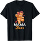 Mama Bear Mothers Day Cute Teddy Mom Momma Mommy T-Shirt - T-Shirt | Black