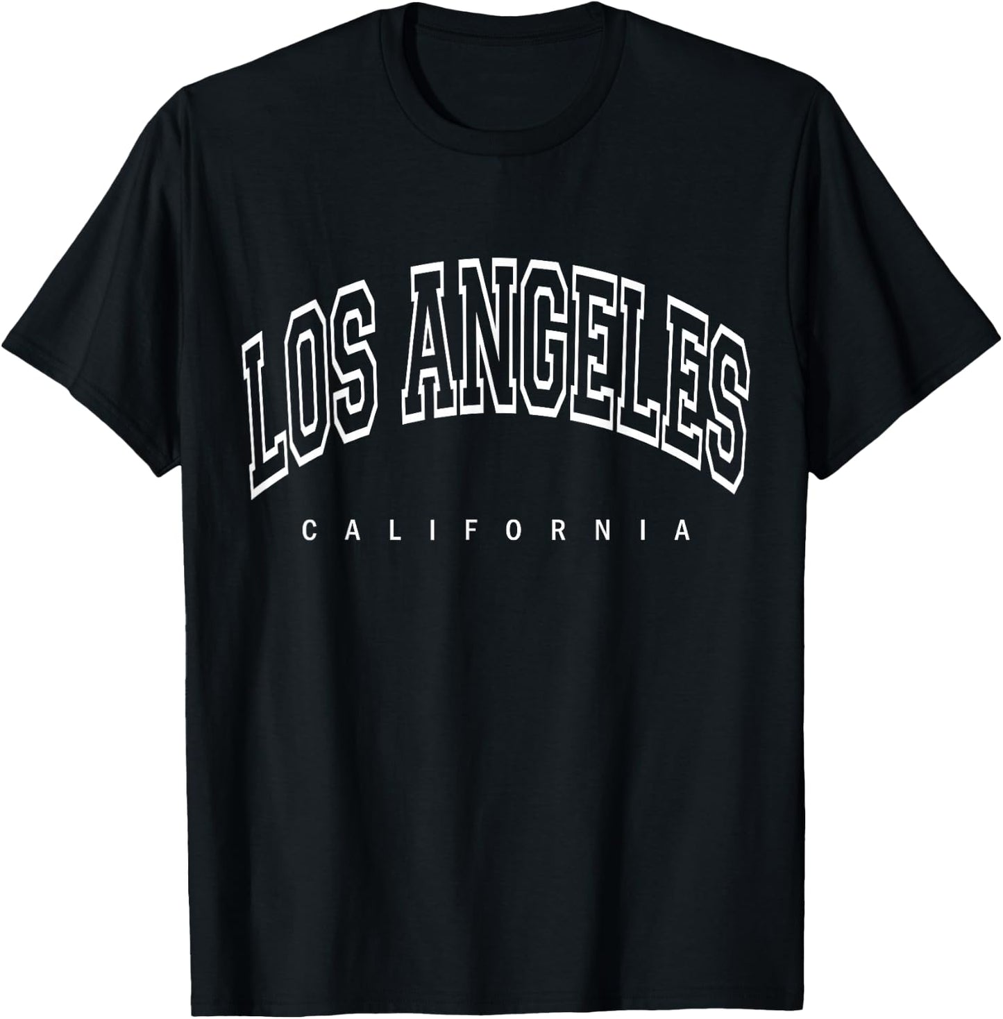 Los Angeles - California - Throwback Design - Classic T-Shirt - T-Shirt | Black