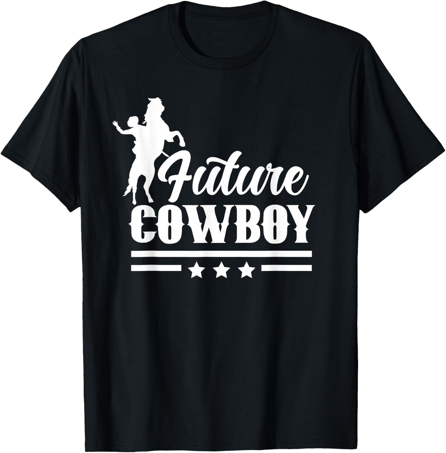 Future Cowboy Texas Cowboys Cute Sayings T-Shirt - T-Shirt | Black