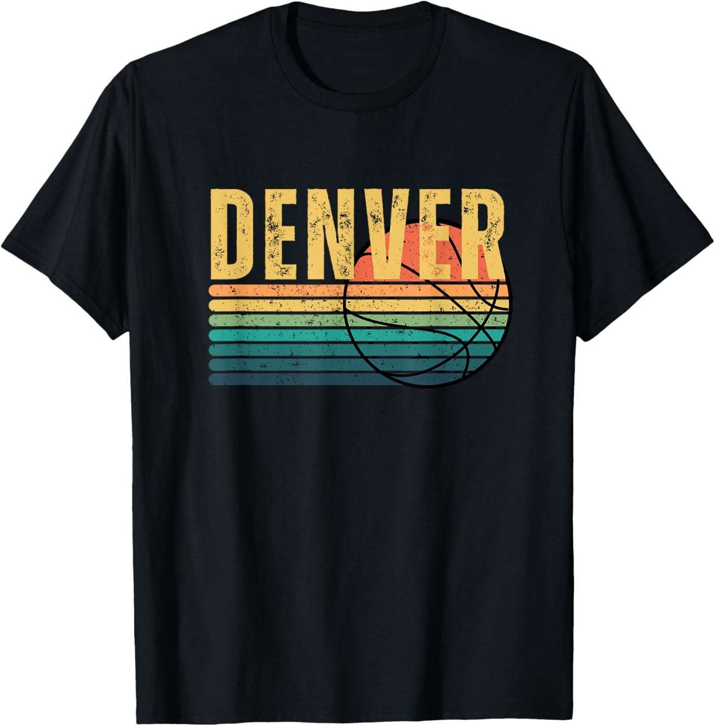 Denver Retro T-Shirt - T-Shirt | Black