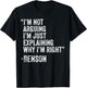 Benson Quote Funny Birthday Custom Name Idea Engineer T-Shirt - T-Shirt | Black
