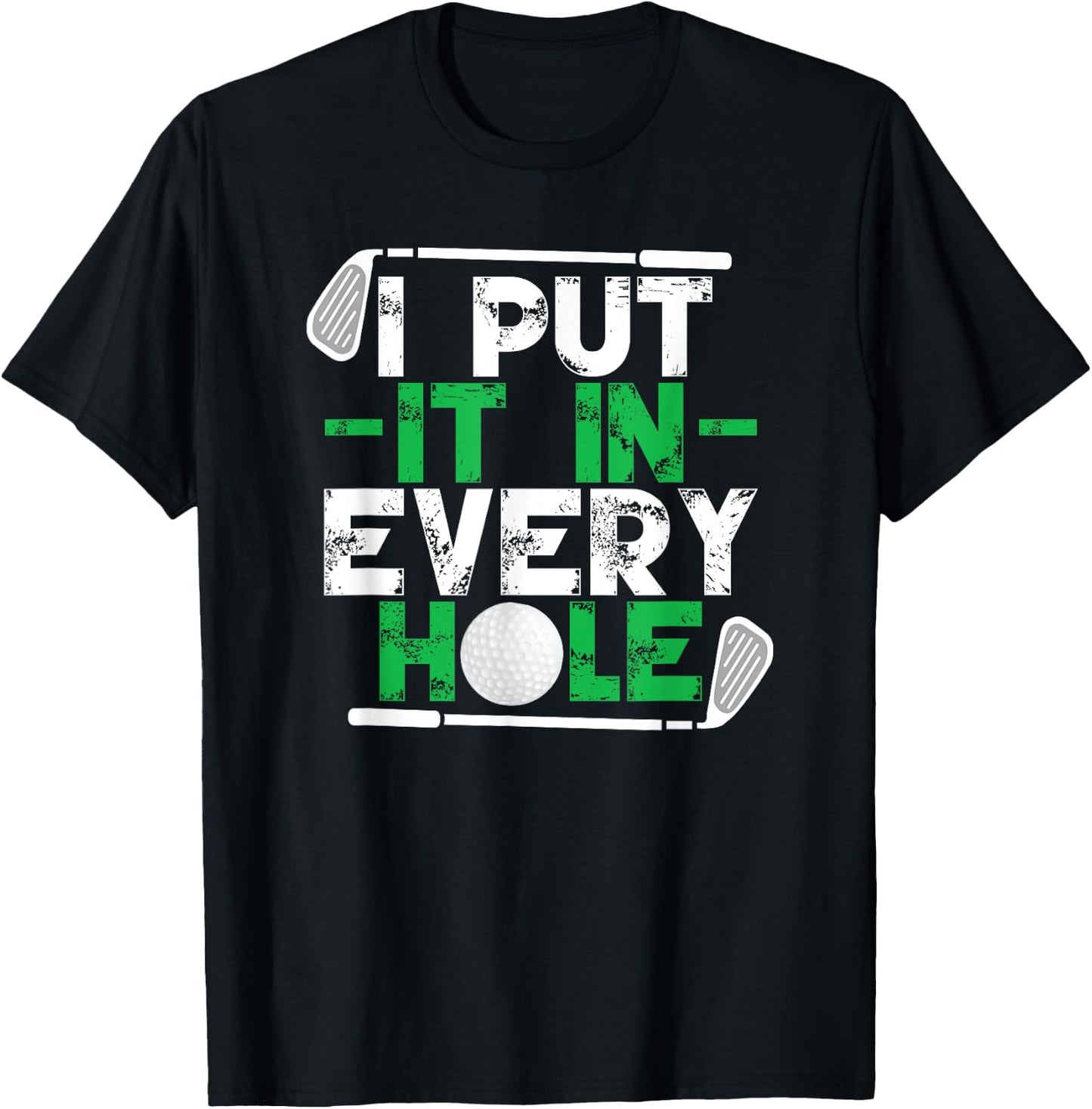 Golf Player Men Funny Golfing Golfer T-Shirt - T-Shirt | Black