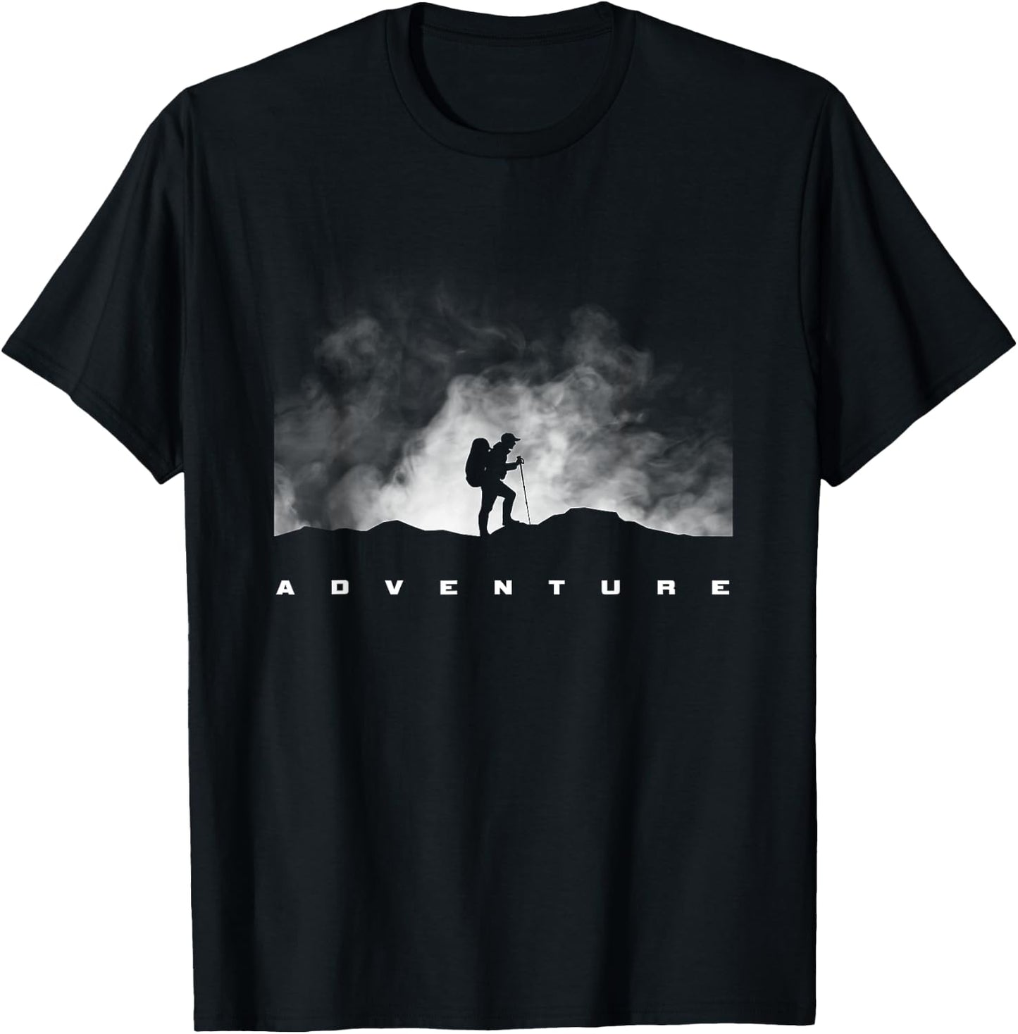 Hiking Apparel - Outdoor Camping Backpacking Hiking T-Shirt - T-Shirt | Black