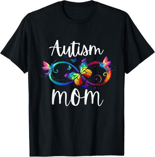 Autism Mom Neurodiversity ADHD ASD Autism Awareness T-Shirt - T-Shirt | Black