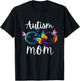 Autism Mom Neurodiversity ADHD ASD Autism Awareness T-Shirt - T-Shirt | Black