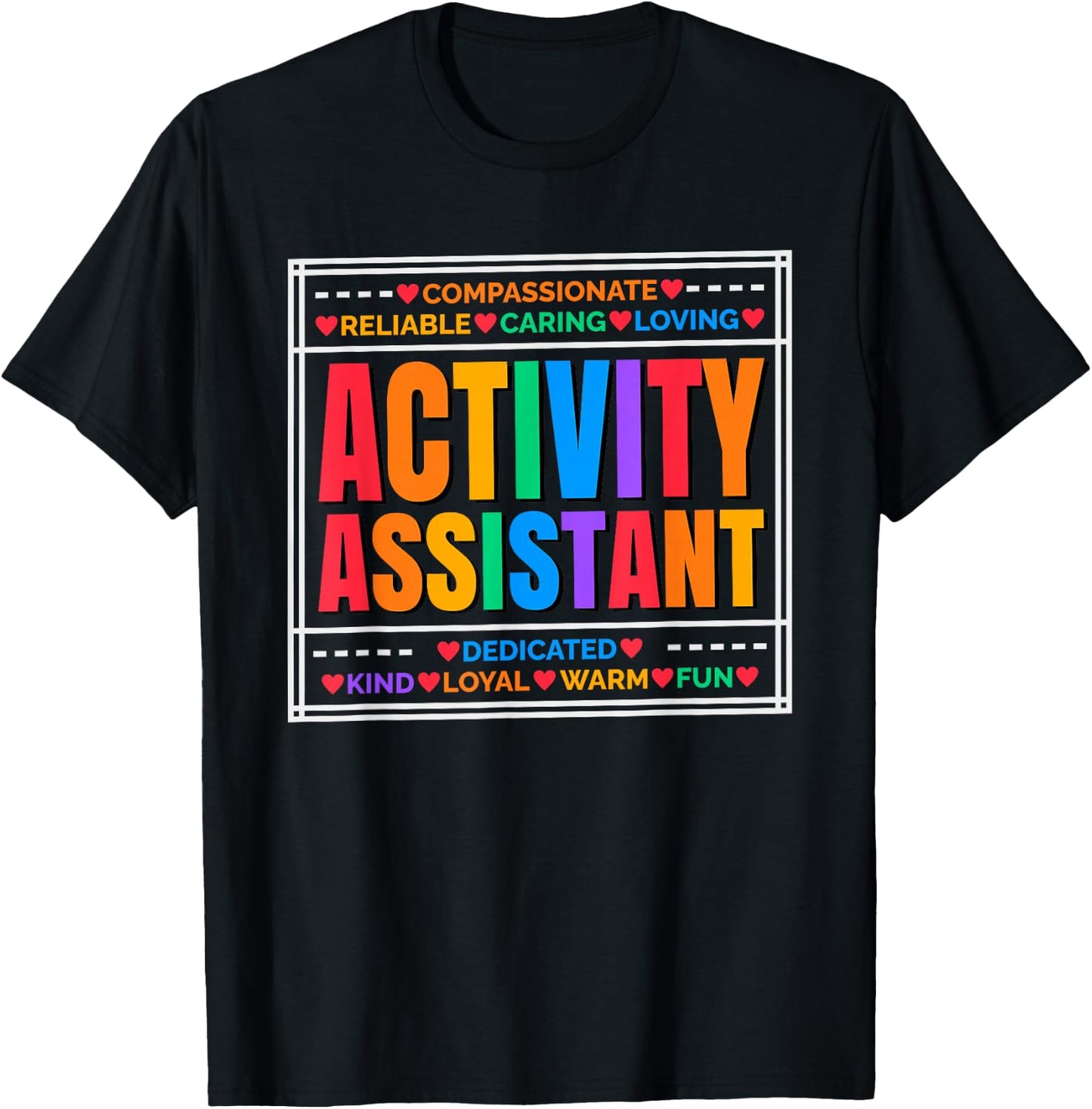 Activity Assistant T-Shirt - T-Shirt | Black
