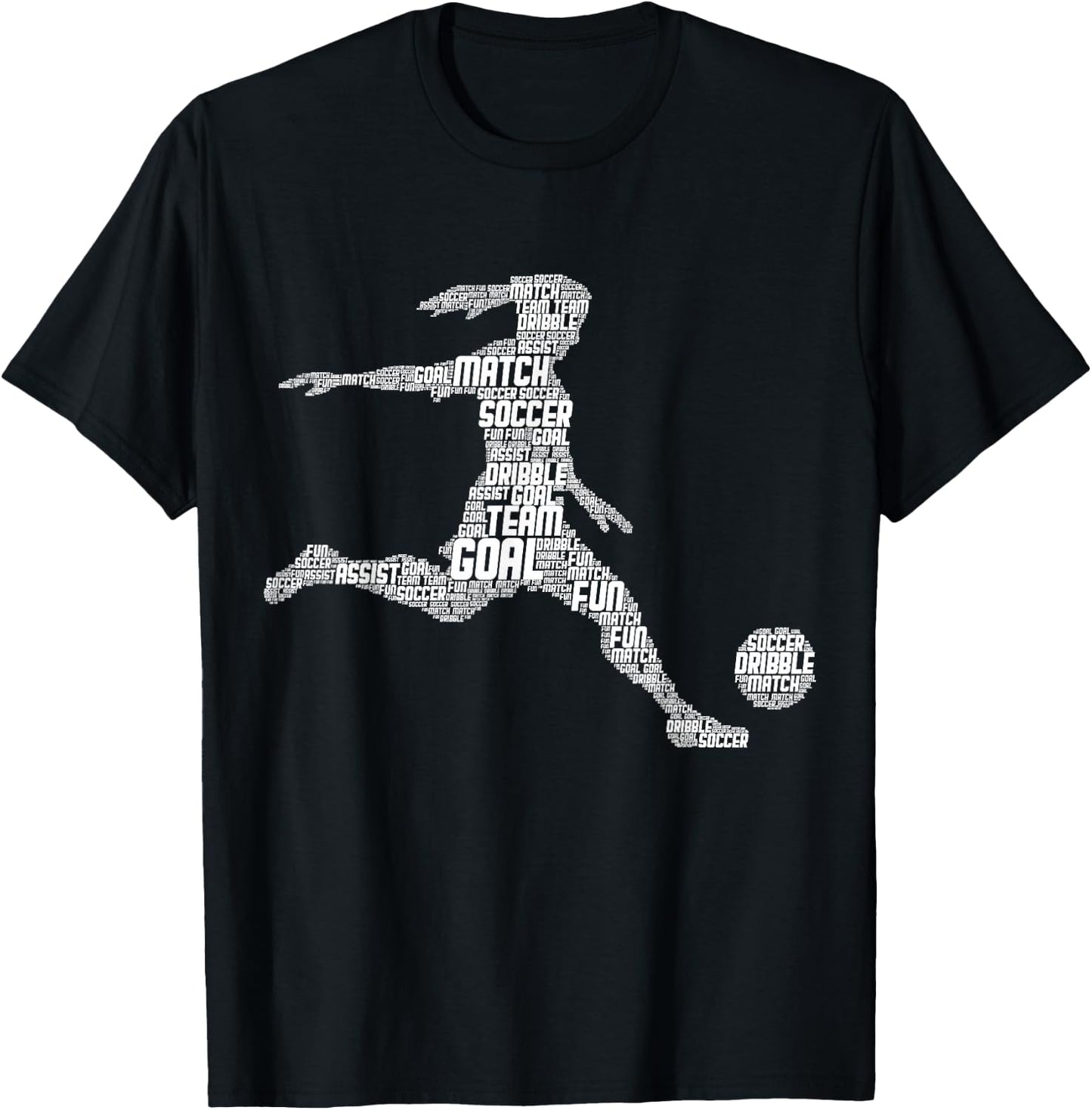 Soccer Girl Women Youth Player T-Shirt - T-Shirt | Black