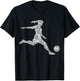Soccer Girl Women Youth Player T-Shirt - T-Shirt | Black