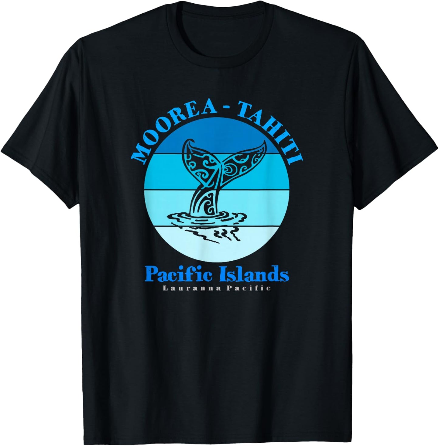 Whale Tail Moorea Tahiti Ocean T-Shirt - T-Shirt | Black