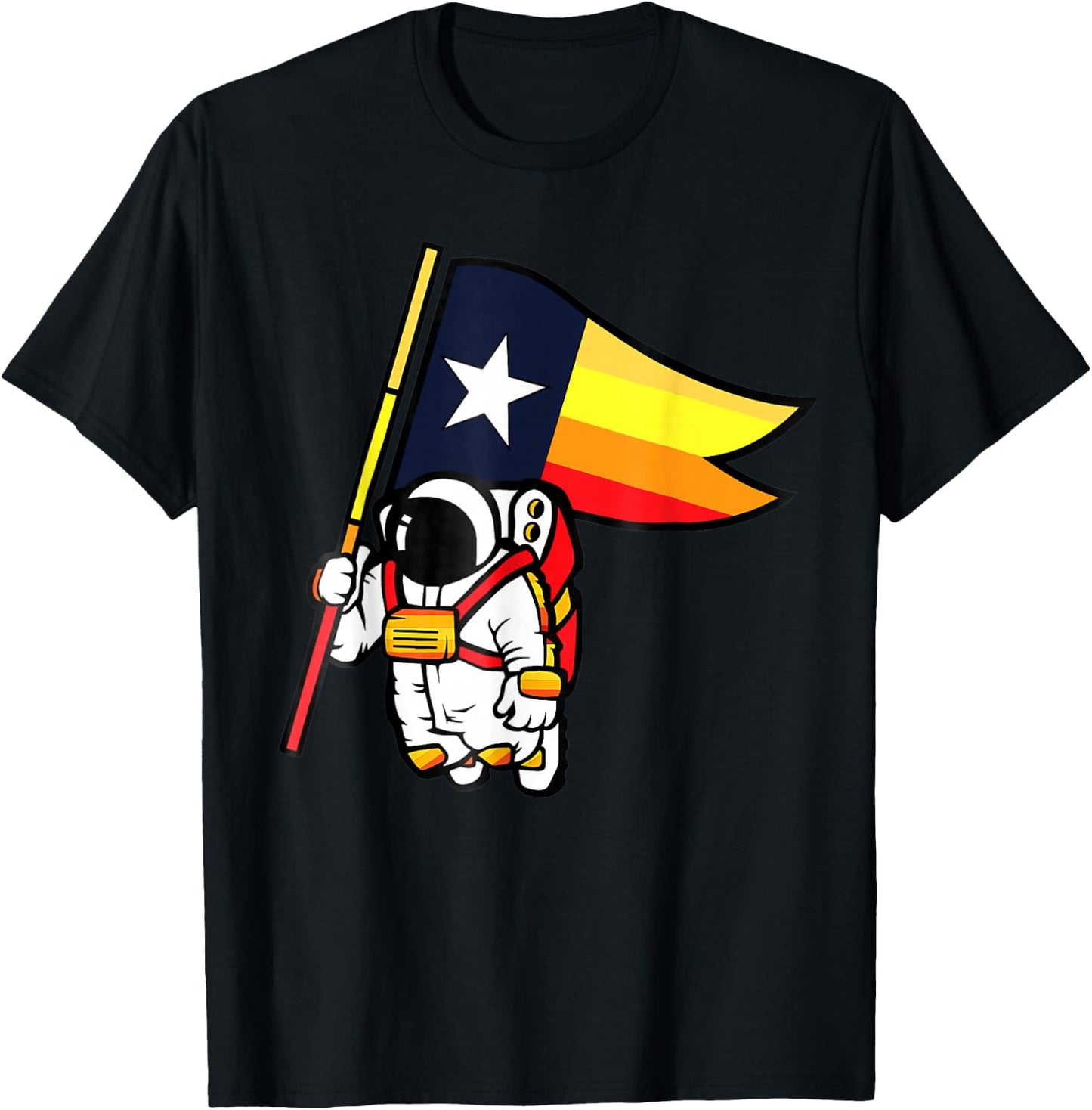 Houston Space City Astronaut T-Shirt - T-Shirt | Black