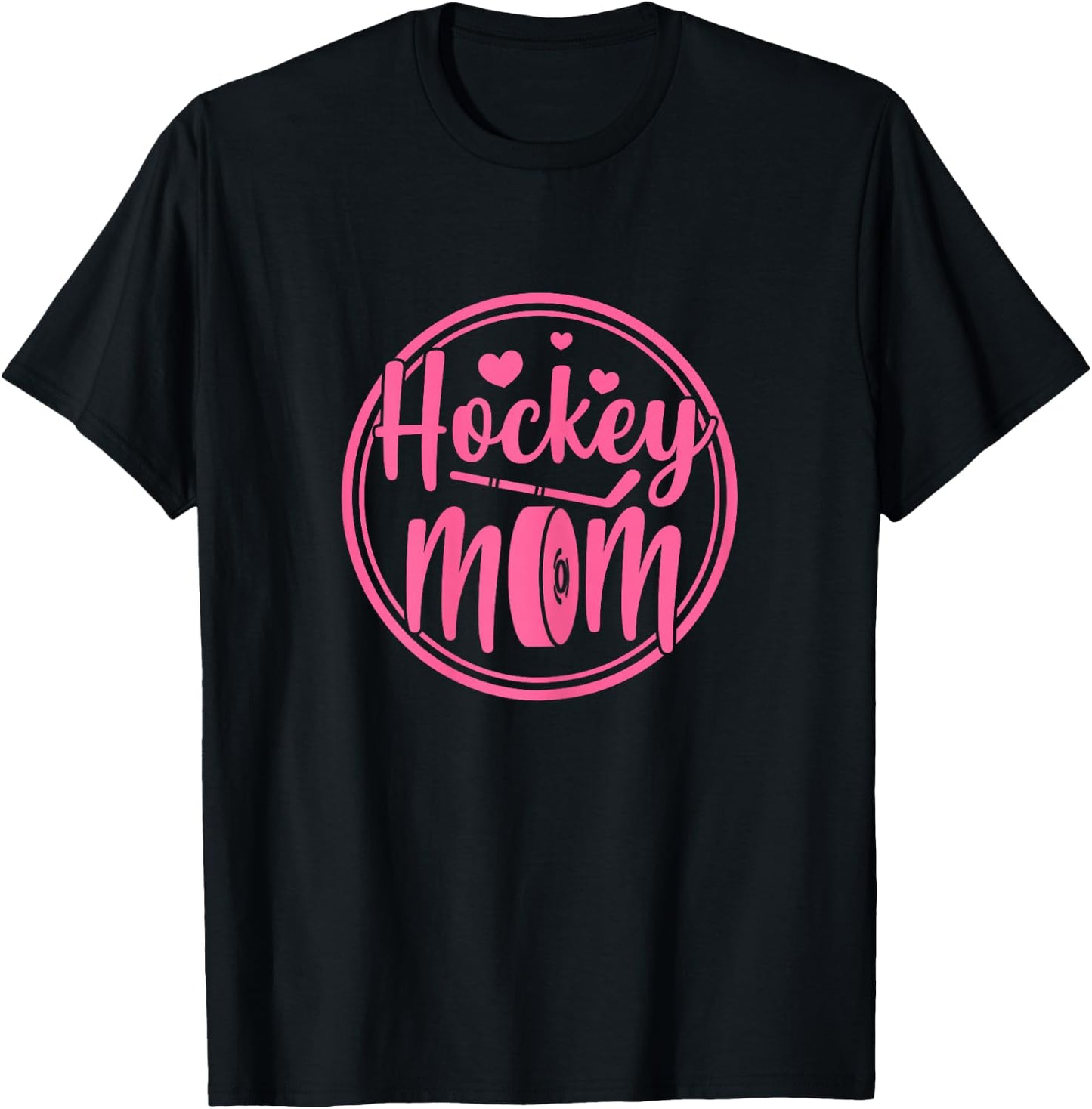 Hockey Mom Ice Player Mother Mother's Day T-Shirt - T-Shirt | Black