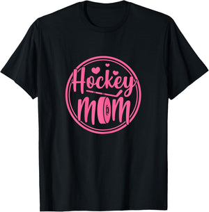 Hockey Mom Ice Player Mother Mother's Day T-Shirt - T-Shirt | Black